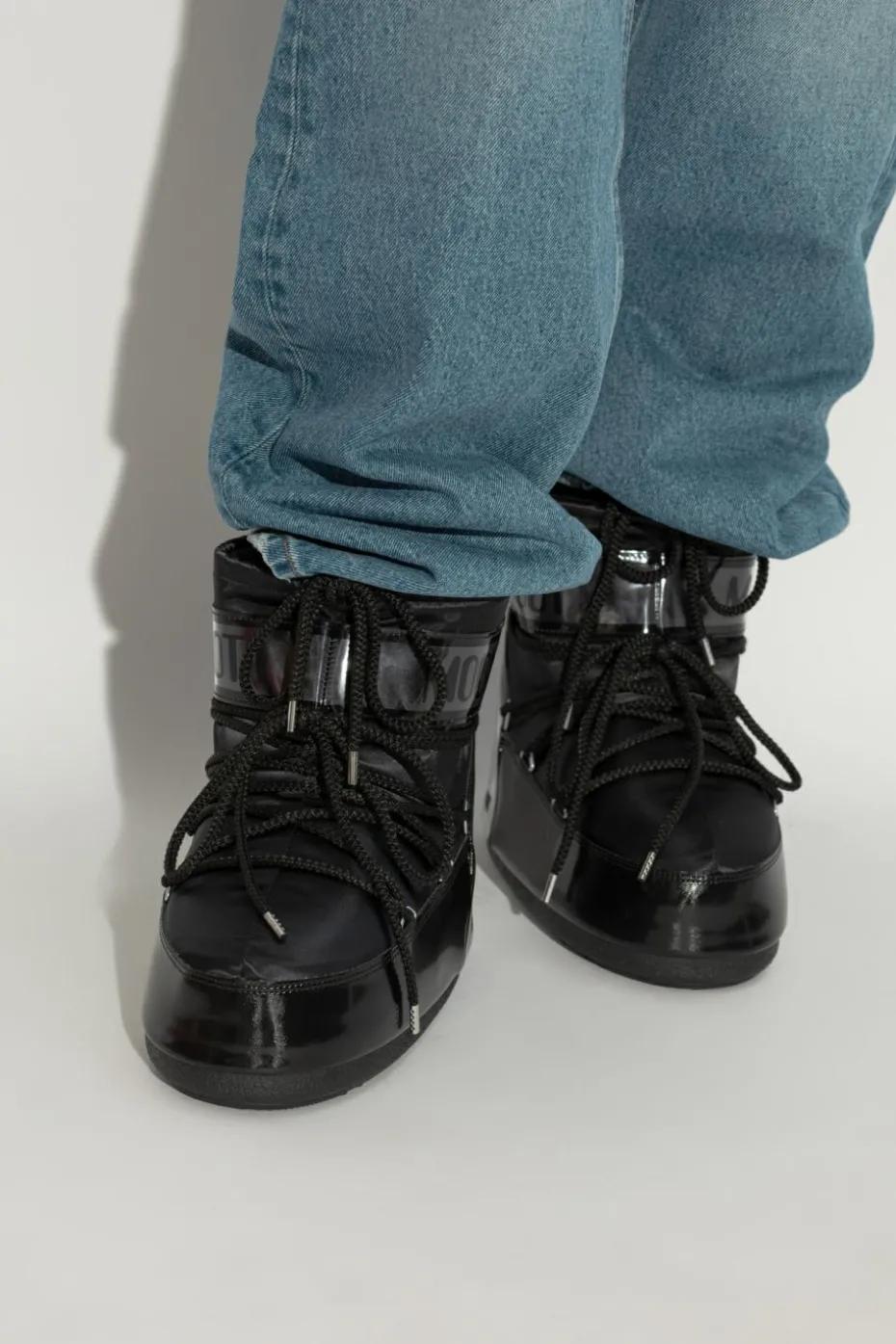 Moon Boot CZARNY Śniegowce `Icon Low Glance`