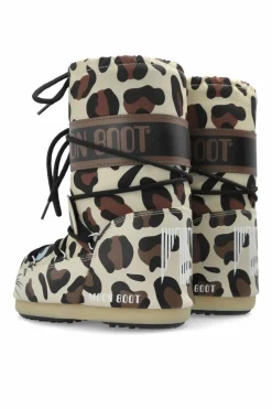 Moon Boot Kids beżowy Śniegowce ‘Icon Animal’
