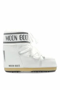 Moon Boot Kids BIAŁY Śniegowce ‘Icon Low Nylon’