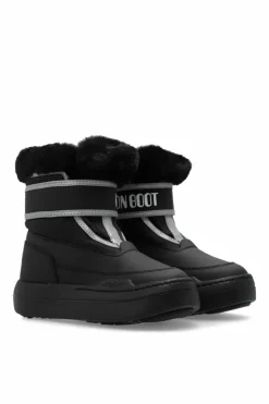 Moon Boot Kids CZARNY Śniegowce `Jr Parc Strap`