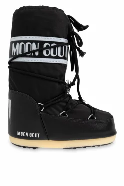 Moon Boot Kids CZARNY Śniegowce `Icon Nylon`