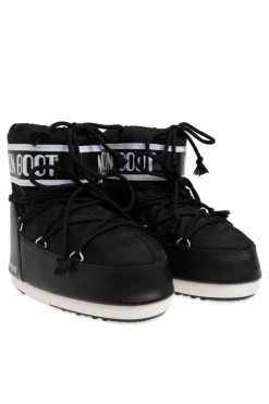 Moon Boot Kids CZARNY Śniegowce `Icon Low Nylon`