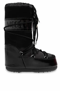 Moon Boot Kids CZARNY Śniegowce `Icon Low Glance`