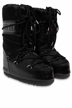 Moon Boot Kids CZARNY Śniegowce `Icon Low Glance`