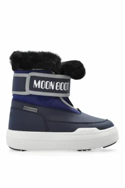 Moon Boot Kids GRANATOWY Śniegowce `MB JR Park Strap`