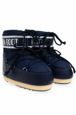 Moon Boot Kids NIEBIESKI Śniegowce `Icon Low Nylon`