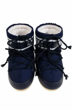Moon Boot Kids NIEBIESKI Śniegowce `Icon Low Nylon`