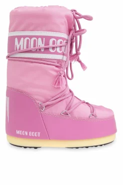 Moon Boot Kids RÓŻOWY Śniegowce `Icon Nylon`