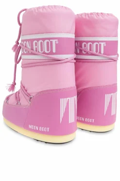 Moon Boot Kids RÓŻOWY Śniegowce `Icon Nylon`