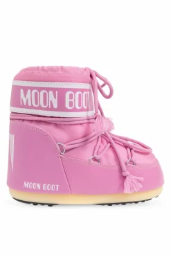 Moon Boot Kids RÓŻOWY Śniegowce `Icon Low Nylon`