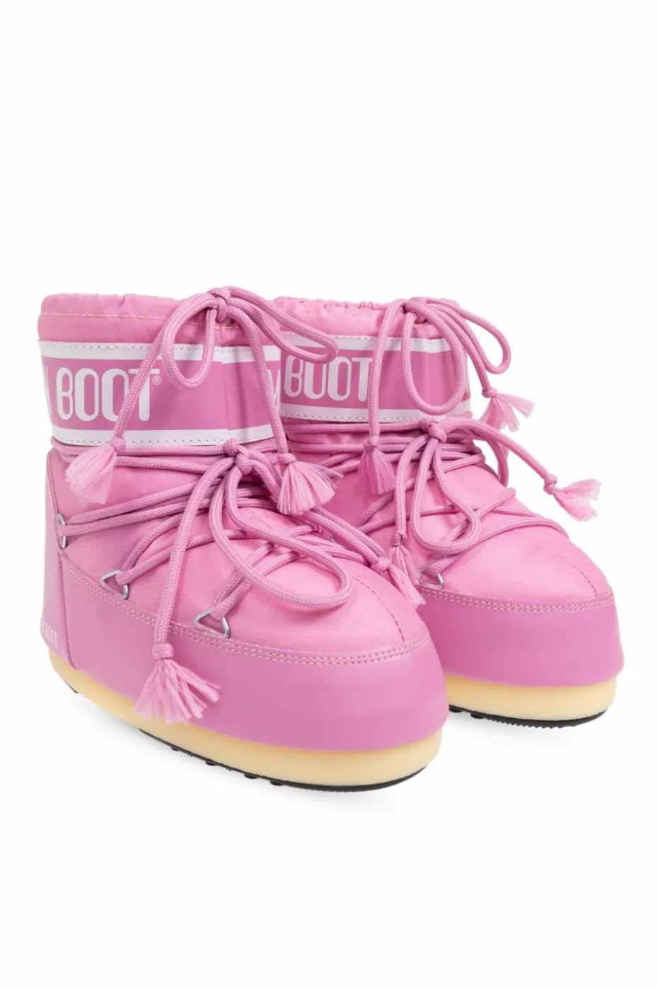 Moon Boot Kids RÓŻOWY Śniegowce `Icon Low Nylon`