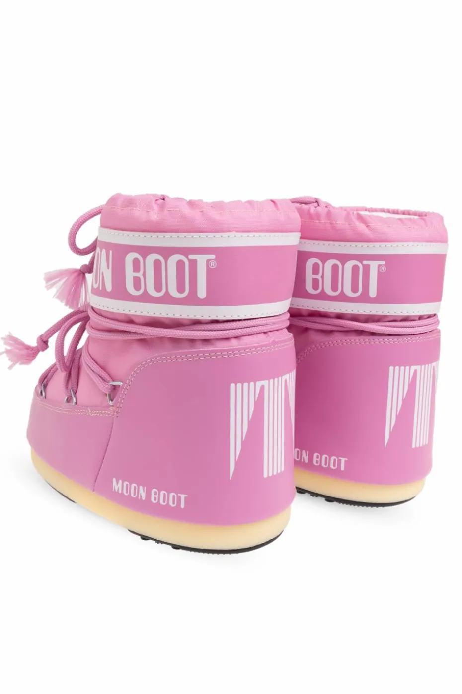 Moon Boot Kids RÓŻOWY Śniegowce `Icon Low Nylon`