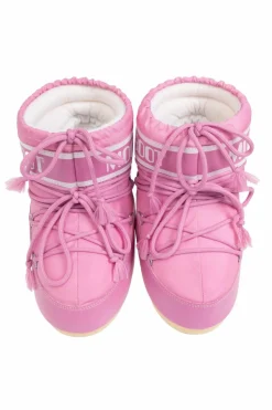 Moon Boot Kids RÓŻOWY Śniegowce `Icon Low Nylon`
