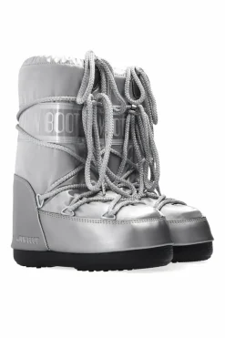 Moon Boot Kids SREBRNY Śniegowce ‘Glance’