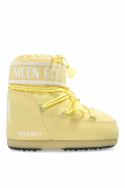 Moon Boot Kids ŻÓŁTY Śniegowce ‘Icon Low Nylon’
