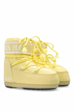 Moon Boot Kids ŻÓŁTY Śniegowce ‘Icon Low Nylon’