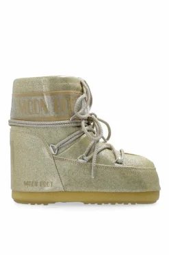 Moon Boot Kids ZŁOTY Śniegowce `MB Icon Low Glitter`