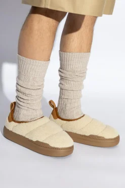 Moon Boot kremowy Śniegowce `MB PARK PUFFER FLEECE`