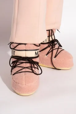 Moon Boot RÓŻOWY Śniegowce ‘Icon Low Fleece’