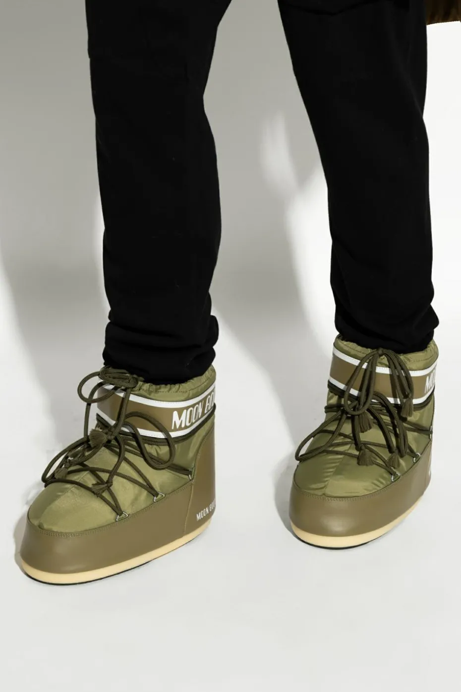 Moon Boot ZIELONY Śniegowce `Icon Low Nylon`