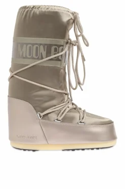 Moon Boot ZŁOTY Śniegowce `Icon Glance`
