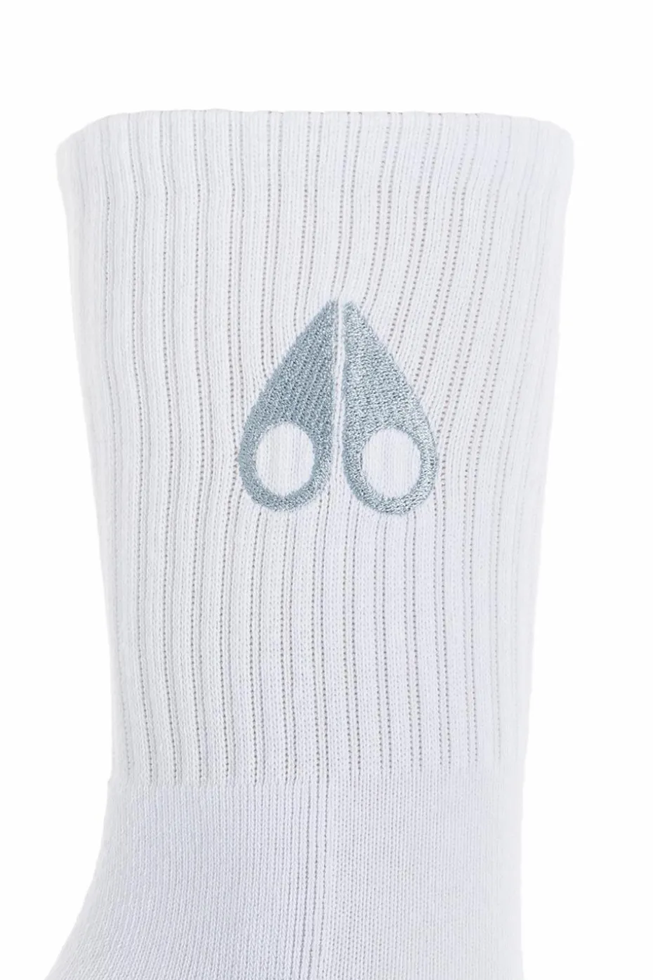 Moose Knuckles BIAŁY Bawełniane skarpety z logo