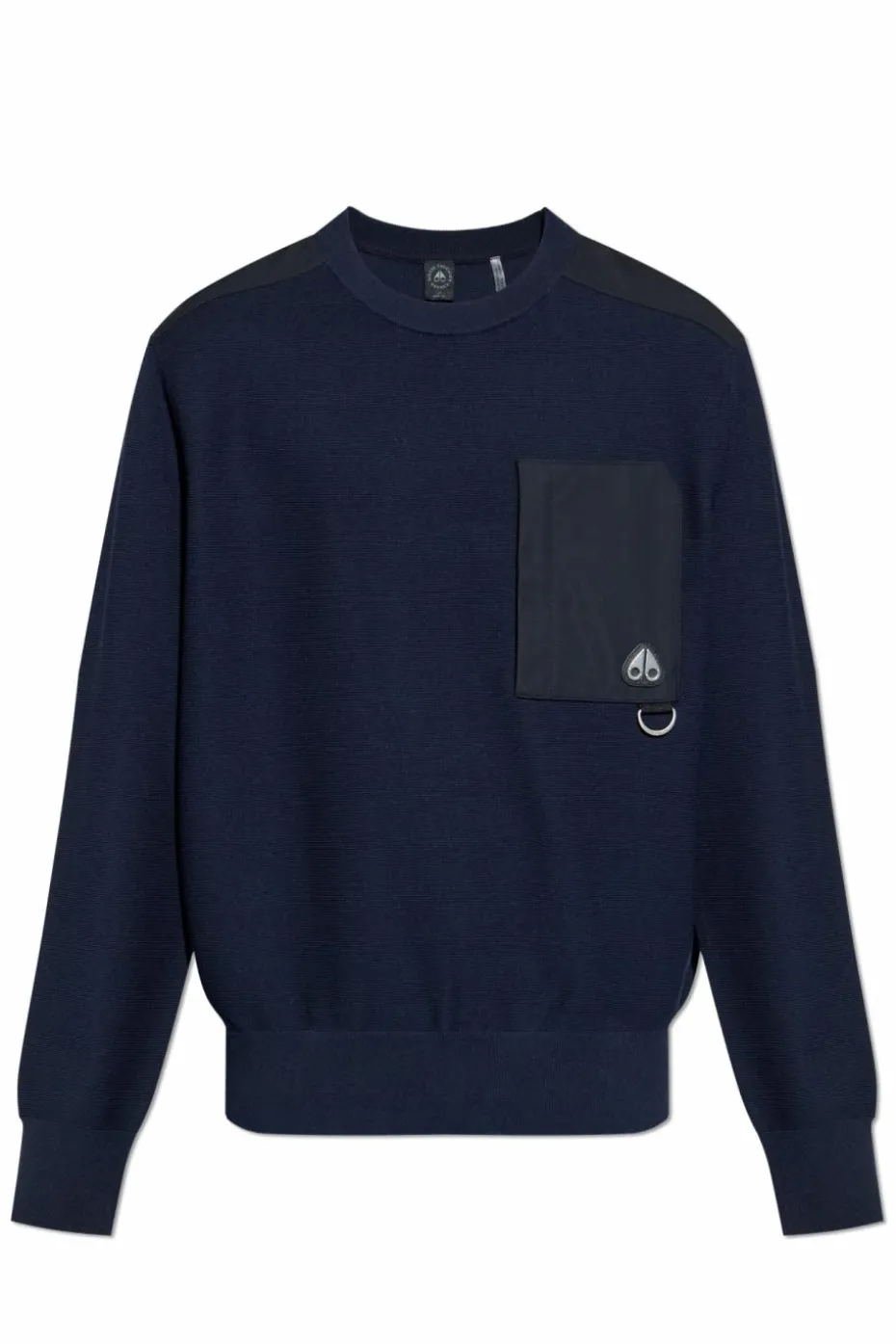 Moose Knuckles GRANATOWY Sweter ‘Elowan’