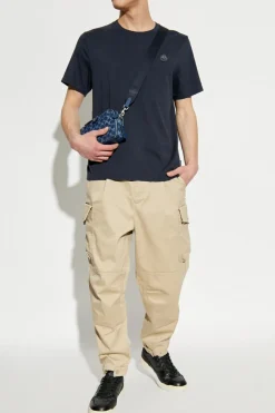 Moose Knuckles GRANATOWY T-shirt `Crescent`