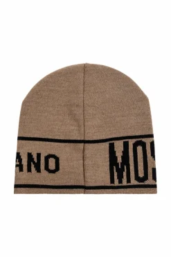 Moschino beżowy Czapka z logo