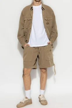 Moschino beżowy Koszula z logo