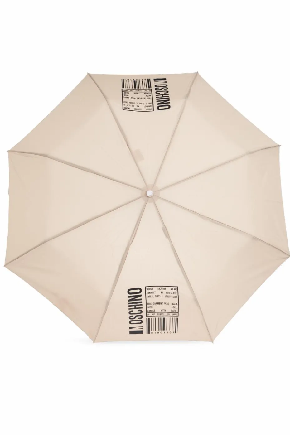 Moschino beżowy Parasol z logo