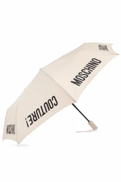 Moschino beżowy Parasol z logo