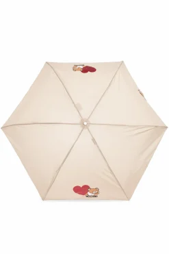 Moschino beżowy Parasol z logo
