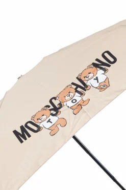 Moschino beżowy Parasol z logo