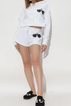 Moschino BIAŁY Bluza z kolekcji `Swim`