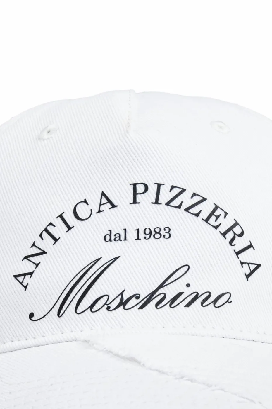 Moschino BIAŁY Czapka z daszkiem