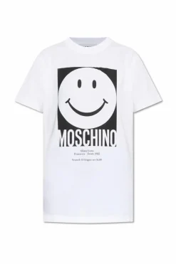 Moschino BIAŁY Moschino x Smiley