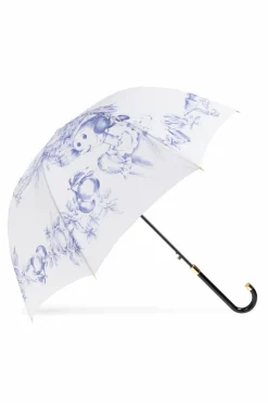 Moschino BIAŁY Parasol ze wzorem