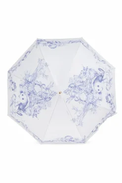 Moschino BIAŁY Parasol ze wzorem