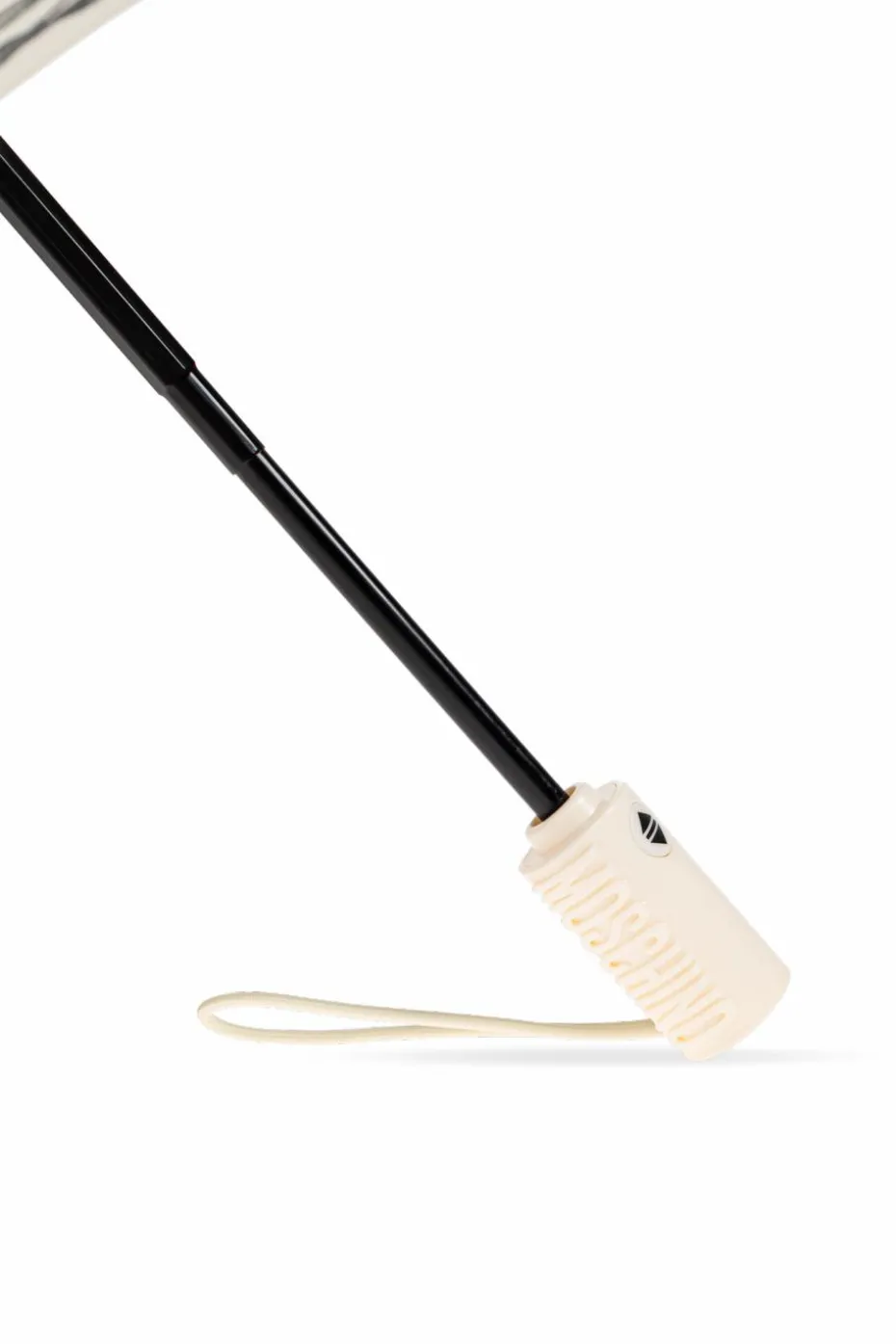 Moschino BIAŁY Składany parasol z logo