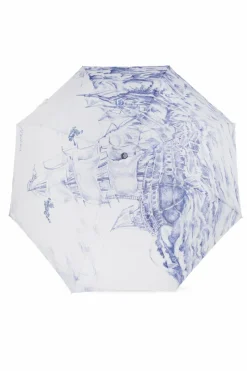 Moschino BIAŁY Składany parasol