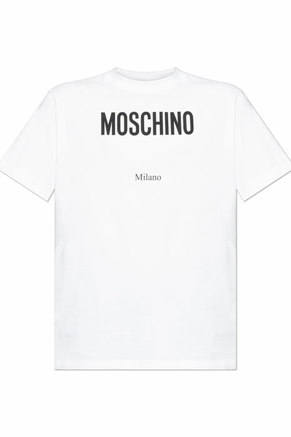 Moschino BIAŁY T-shirt z logo