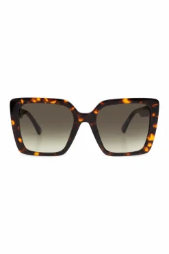 Moschino BRĄZOWY Okulary przeciwsłoneczne