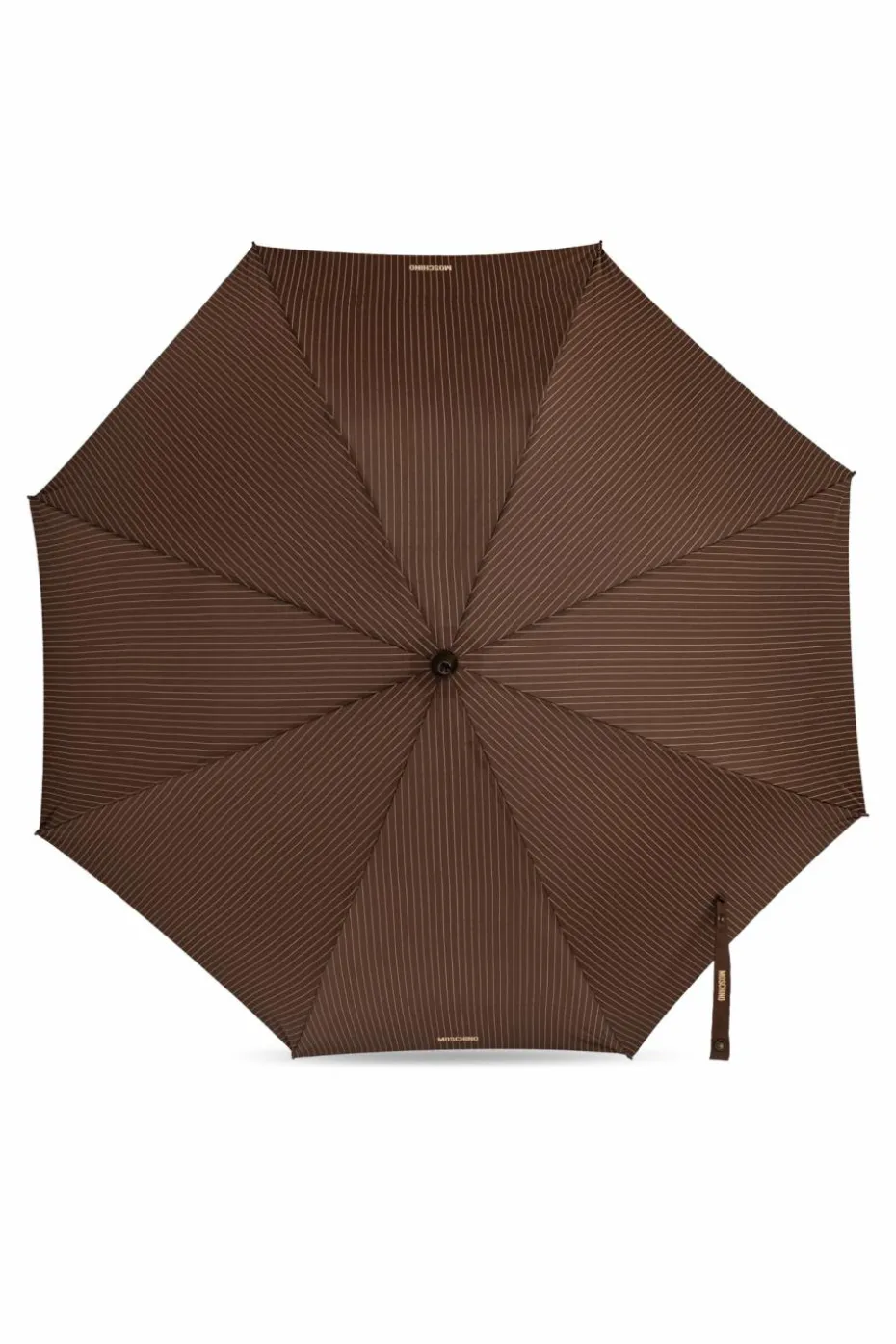 Moschino BRĄZOWY Parasol ze wzorem