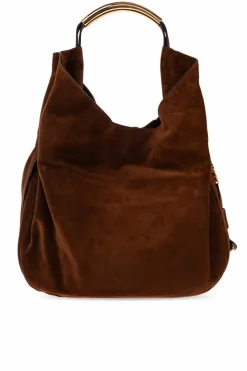 Moschino BRĄZOWY Torba do ręki