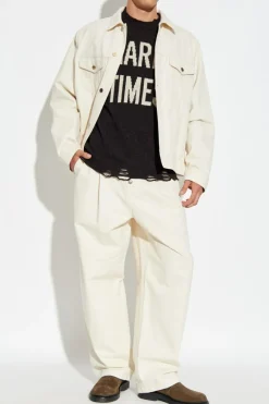 Moschino BRĄZOWY Wełniany sweter