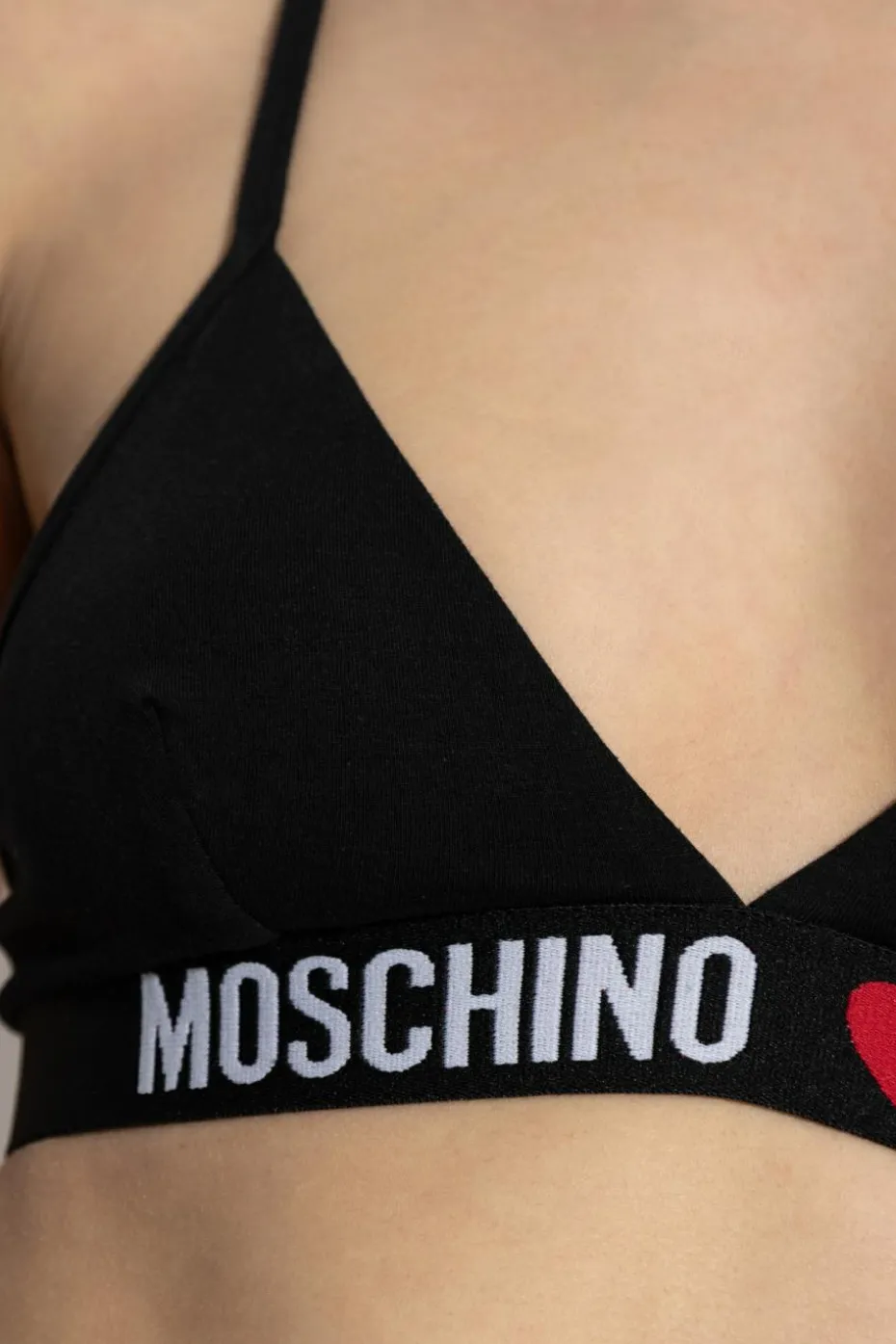 Moschino CZARNY Biustonosz z logo