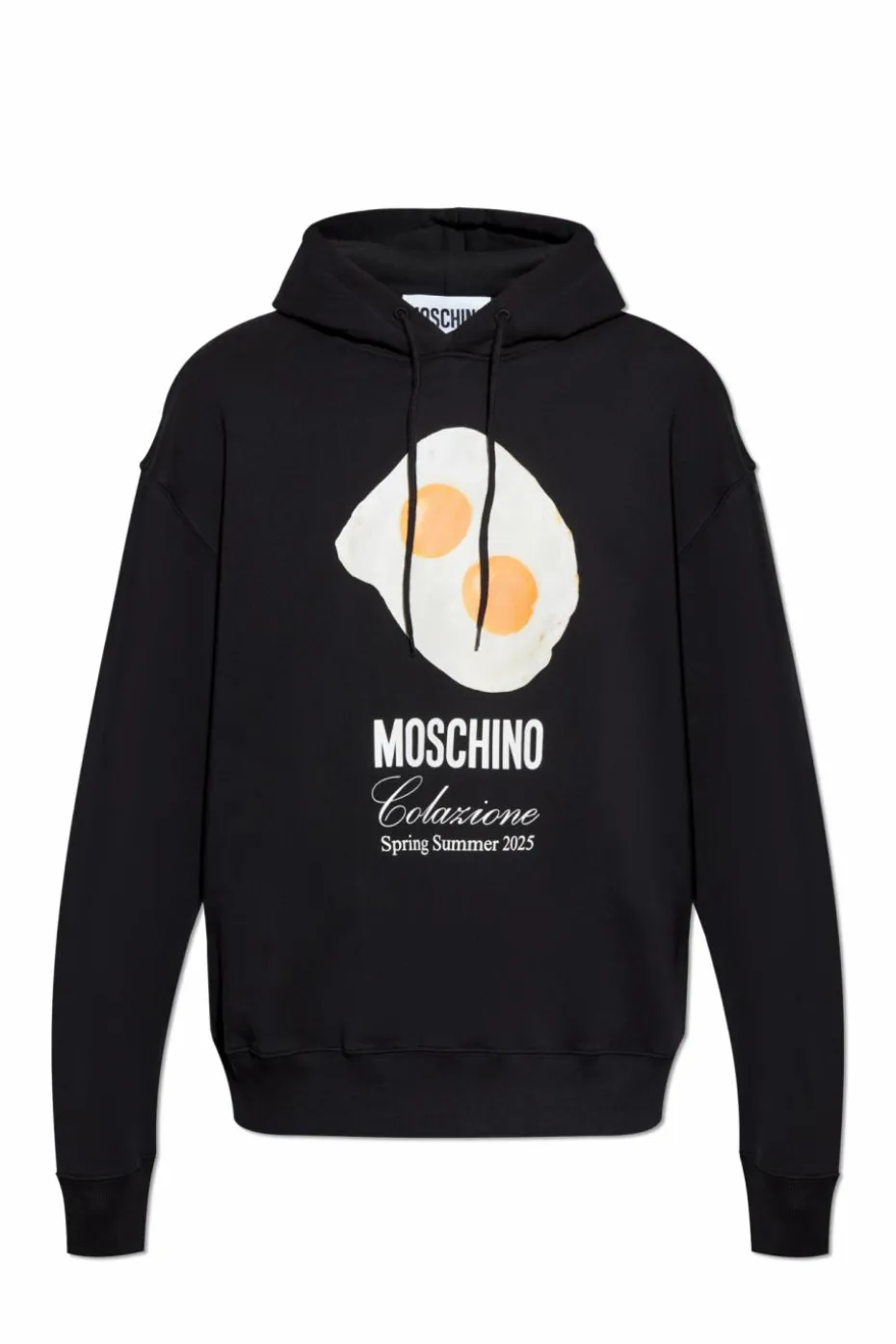 Moschino CZARNY Bluza z kapturem