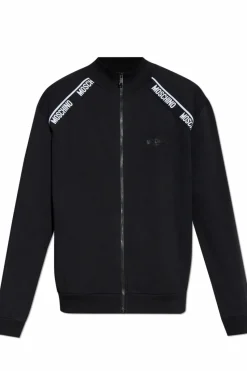 Moschino CZARNY Bluza z logo