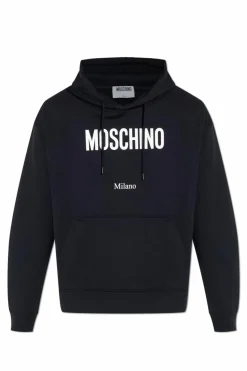Moschino CZARNY Bluza z nadrukiem